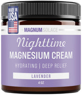 Bouteille Magnum Solace Lotion Nuit au parfum lavande, texture apaisante pour le soir.