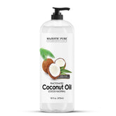 Huile fractionnée Majestic Pure en bouteille, hydratation légère prête à l emploi.