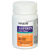 MAJOR aspirine 81 mg, emballage visible, idéal pour douleurs légères.
