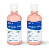MAJOR Calamine Lotion emballage 6oz, prêt pour soins cutanés quotidiens.