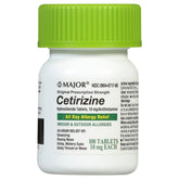MAJOR Cetirizine, emballage extérieur prêt à l’emploi, pour allergie.