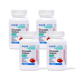 MAJOR Docusate Sodium 100 mg – boîte 4 paquets, gélules molles faciles à avaler.