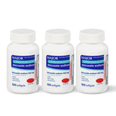 MAJOR Docusate Sodium 100 mg — bouteille avec gélules faciles à prendre pour le confort digestif.