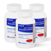 MAJOR Docusate Sodium 250 mg : bouteille de gélules molles pour un confort intestinal