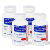 MAJOR Docusate Sodium 250 mg – gelules douces sur emballage, douceur des selles