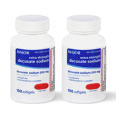 MAJOR Docusate Sodium 250 mg, bouteille pratique pour usage quotidien sans effort