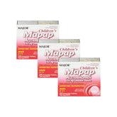 MAJOR MAPAP paracétamol pour enfants: comprimés à mâcher 160 mg, soulage fièvre et douleurs mineures.