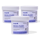 MAJOR Medi-Pads dans l’emballage jarre 100 pour une utilisation pratique.