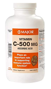 MAJOR vitamine C-500: emballage pratique et soutien potentiel du système immunitaire.