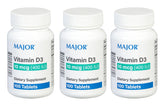 MAJOR vitamine D3 400 UI, tablette facile à intégrer dans la routine quotidienne.