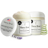 Lotion Mama Bear Oasis, bouteille prête à une application rapide pour un soulagement ciblé.