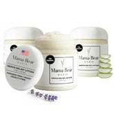 Lotion Mama Bear Oasis dans son emballage élégant, prête pour le soin quotidien.