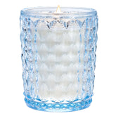 Bougie M&SENSE Poire Freesia sur support décoratif, ambiance cosy