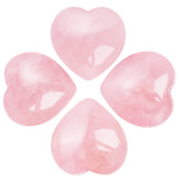 Marrywindix pierre cœur rose naturelle 30 mm, pierre de détente et équilibre émotionnel