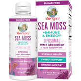 MaryRuth's mousse de mer liposomale, bouteille prête à booster énergie et immunité