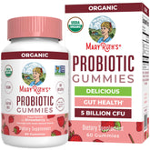 MaryRuth's Organics Gommes Probiotiques – bouteille pratique pour routine quotidienne.
