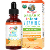 MaryRuth's Organics Gouttes vitamine C bébé – bouteille pratique pour doses quotidiennes potentielles d’immunité