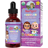 MaryRuth's sirop baie de sureau en bouteille, dosage facile pour les tout-petits