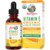 MARYRUTH'S vitamine E gouttes-bouteille pour un apport quotidien pratique et végan.