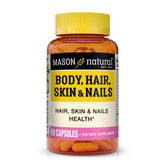 Mason Natural – bouteille de gélules cheveux-peau-ongles, soin intérieur.