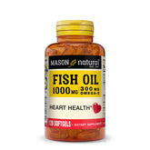 MASON NATURAL – bouteille huile poisson omega-3, soutien potentiel des articulations et du bien-être.
