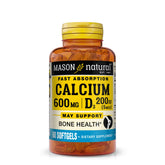 Mason Natural Calcium D3 – absorption rapide dans les capsules pratiques.