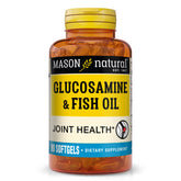 Mason Natural glucosamine et huile de poisson dans une bouteille, soutien potentiel des articulations.