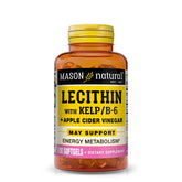 Mason Natural Lécithine avec varech sur bouteille affichant le flacon et le dosage