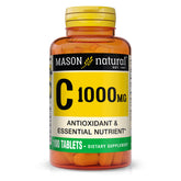 MASON NATURAL Vitamine C 1000 mg, comprimés faciles à avaler pour le quotidien.