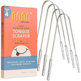 MasterMedi rasoir-langue en acier inoxydable, nettoyage efficace de la langue.