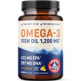 MAV NUTRITION Omega-3 Triple Force – bouteille pratique pour un apport quotidien en oméga-3.