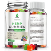 Gommes MaxHemp dans l'emballage, pratique pour la routine nocturne.