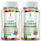 MaxHemp Gummies en bouteille, origine Colorado et douceur naturelle pour le sommeil.