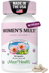 Maxi Health Femmes Multivitamine, bouteille: énergie et bien-être au quotidien.
