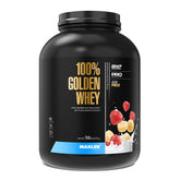 Maxler 100% Golden Whey emballage pratique pour préparer un shake protéiné.