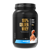 Maxler 100% Golden Whey – poudre caramel salé prête au shaker.