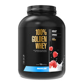 Maxler 100% Golden Whey, poudre protéinée fraise-crème, goût délicieux et mélange facile.