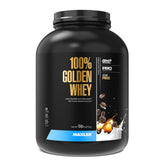 Emballage Maxler Golden Whey Cappuccino, design clair et pratique pour le rangement.