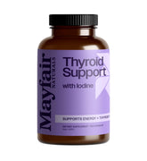 Mayfair Naturals Soutien thyroïde – bouteille visible, énergie potentielle.