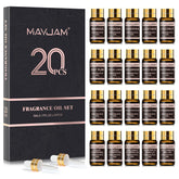 MAYJAM coffret huiles parfumées 20x5ml pour diffusion d'ambiance à la maison.