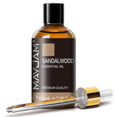 MAYJAM Santal huile essentielle: bouteille ambrée avec pipette pour dosage précis.
