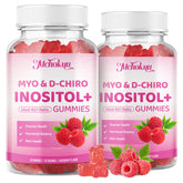 Gommes Mchokuu Myo-Inositol framboise – flacon visible, goût naturel agréable pour la routine quotidienne.