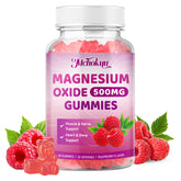 Gommes Mchokuu Magnesium Oxide 500 mg en bouteille, soutien énergétique quotidien.
