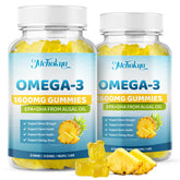 Gomme Mchokuu vegan saveur ananas en bouteille pour le bien-être quotidien.