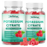 Gommes potassium Mchokuu en bouteille ouverte, pratique pour le quotidien.