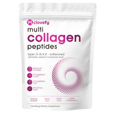 Poudre multi-collagène Mclovefy dans son emballage pratique.