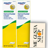 ME GUSTA SHOP: pack Equate crème hémorroïdaire, deux tubes, vue d'ensemble.