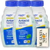 Tablettes antacide Equate Wintergreen 750 mg par ME GUSTA SHOP, soulagement après repas.