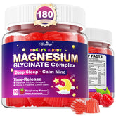 Meceilays Gommes Magnésium Glycinate bouteille: absorption durable pour la nuit.