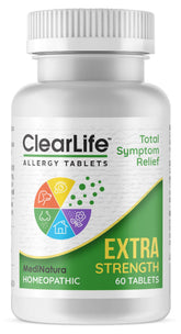 MediNatura ClearLife bouteille-allergies-ext soutien quotidien sans somnolence.